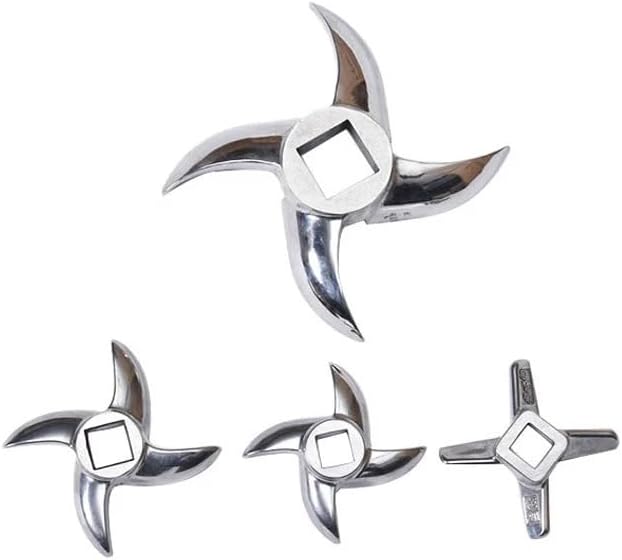Compatible with Meat grinder blade stainless steel turtle back knife cross blade accessory(22)
