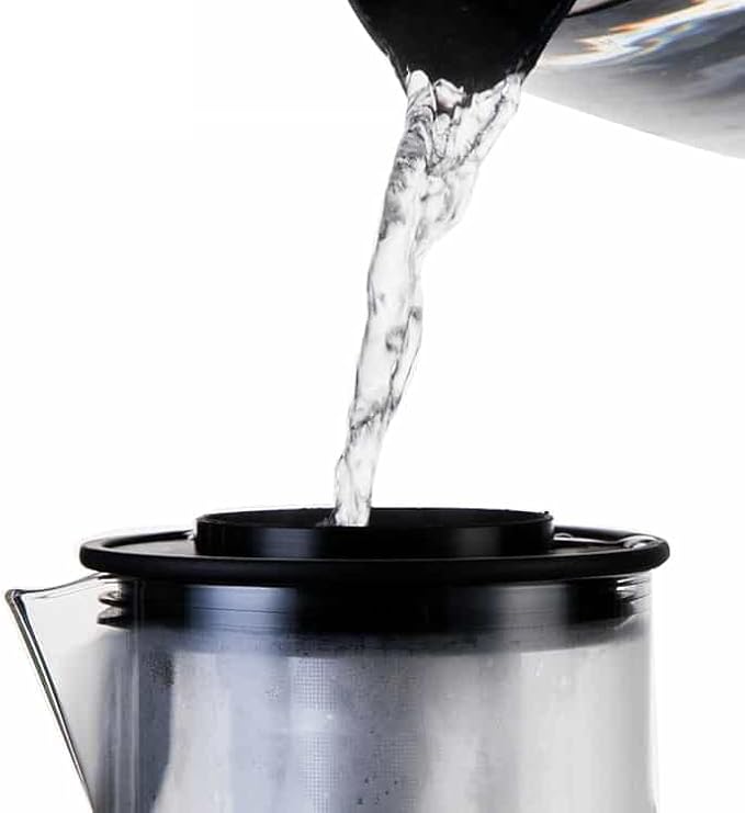 Deluxe Cold Brew Coffee Maker with Removable Stainless Steel Filter (Stainless Steel 44oz/1300ml/1.4QT)