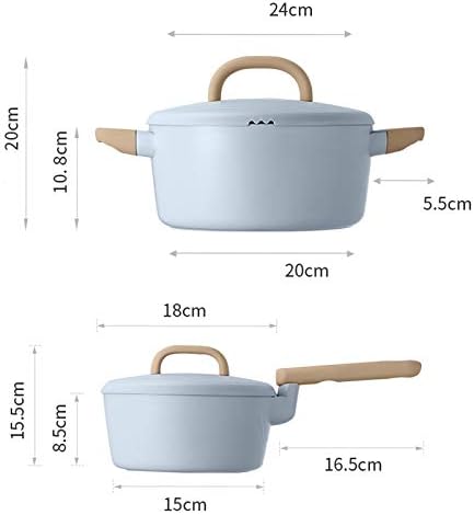 Solid Non Stick Pot Set Four Piece Kitchen Pot Combination Induction Cooker and Kitchenware Cookware Set Cooking Pots Set