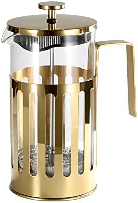 Coffee Press Pot Stainless Glass Coffee Maker Turkish Coffee Pot for Making Tea At Home Pots (350ml)