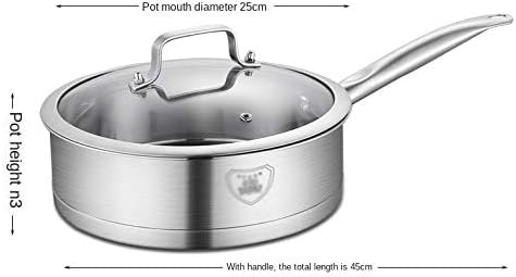 Solid 430 Stainless Steel Cookware Suit Double Bottom Pot Three Piece Set Kitchen Cookware Sets Pots for Cooking Cookware Set