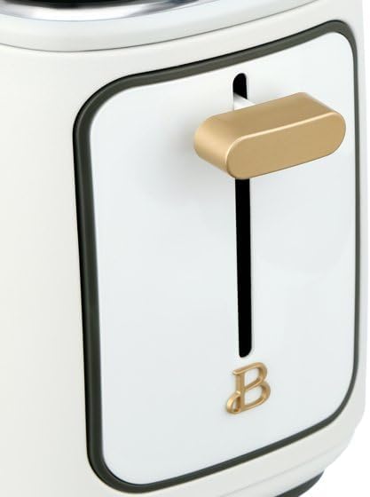 New beautifull 2-Sliice Digital Toaster with Touch-Activated Display Adjustable Browning Control Auto Shut-Off by D'rew Barry'more (White Icing)