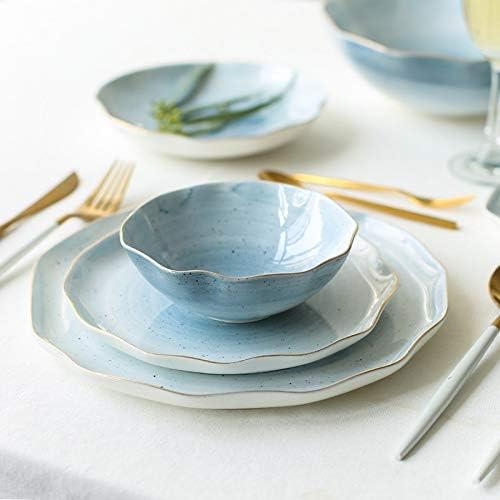 Elegant Dinnerware Set Dinner Plates Bowls Set Kitchen Dinnerware Set Bpa-Free Dishwasher Safe Best For Indoor And Outdoor PartyB