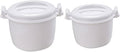 Zerodeko 2pcs Insulated Rice Cooker Microwave Rice Cooker Steamer Large Capacity Portable Home Office Supply