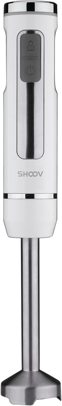SHOOV Cordless Rechargeable 3 in 1 Hand Blender &amp Mixer Stainless Steel Stick Detachable 8 Speed + Turbo Easy to Clean Safety lock with LED white lights USB charge