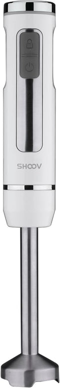SHOOV Cordless Rechargeable 3 in 1 Hand Blender &amp Mixer Stainless Steel Stick Detachable 8 Speed + Turbo Easy to Clean Safety lock with LED white lights USB charge