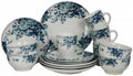 212 Main Traditional Blue Rose 16 Piece Dinnerware Set