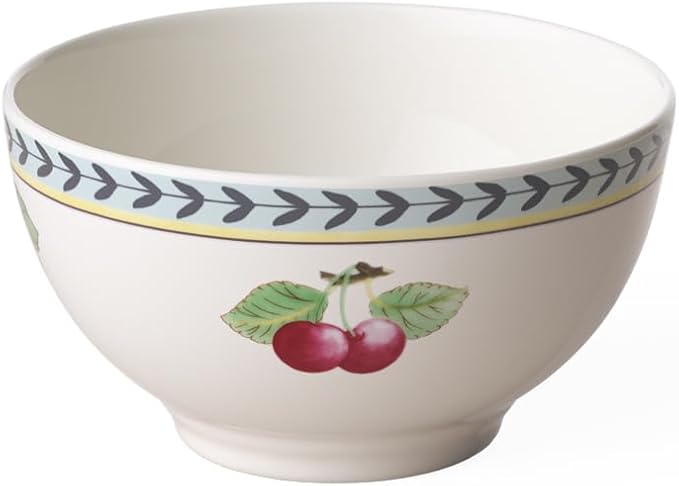 Villeroy &amp Boch French Garden Fleurence Collection Rice Bowl Premium Porcelain Made in Germany 5.5 x 3 in 16 oz Capacity White/Multicolored