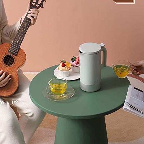 Soymilk Machine Boiled Water Automatic Mini Electric Heating Soya-Bean Milk Juicer Stir Rice Paste Maker Filter-free 350ml(Gray)
