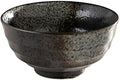 Ebros Gift Artistic Charcoal Grey Tone Hakumu Porcelain Collection Dinnerware Serveware Kitchenware Set Asian Japanese Restaurant Supply (Pack Of 5 Medium Soup Salad Rice Bowls 24oz)