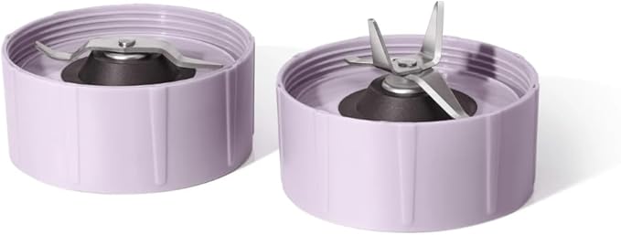 Personal Blender 12-Piece Set 240W Motor Emulsifying Stainless Steel Blade System 16oz Travel Cup with Straw BPA-Free Dishwasher Safe Jars (Lavender)