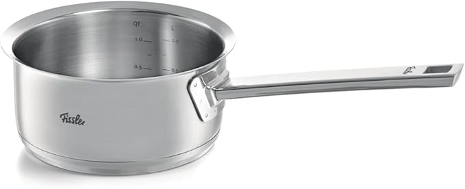 Fissler Original Profi Collection Stainless Steel Cooking Pot Set 5 Pieces with Glass Lid + Free Stainless Steel Care Induction Silver