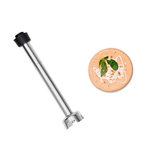 Restaurantware ATTACHMENT ONLY: Hi Tek 16 Inch Immersion Blender Attachment 1 Dishwashable Blending Shaft - Blender Sold Separately Durable Stainless Steel Blender Attachment