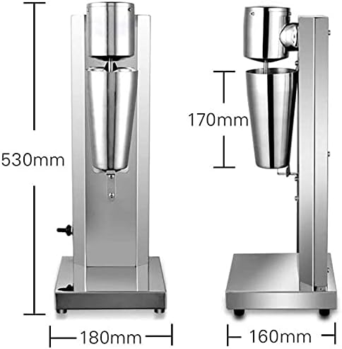 180W Milkshake Maker Drink Malt Mixer Shake Machine Frozen Smoothie Soft Ice Cream Maker Blender Stainless Milk Single Head
