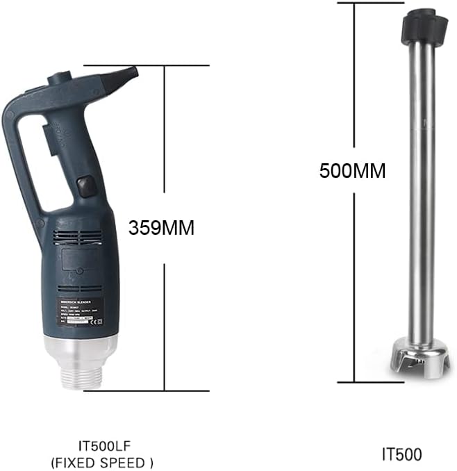 Fixed Speed Heavy Duty Electric Commercial Blender with Lock and Button 500W Hand Blender with 50cm Blender