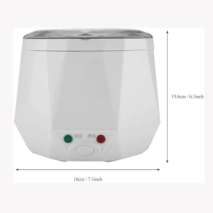 Rice Cooker Mini Rice Cooker Electric Food Steamer Portable Travel Steamer Small All-in-1 Multi Cooker Stainless Waterproof Non-Stick Pot