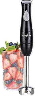 EUROSTAR EH440B 2-Speed Hand Blender with Stainless Steel Detachable Shaft Black