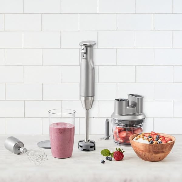Power Blend Immersion Blender HB-500PC with Accessories - Stainless Steel/Grey