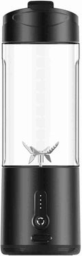 Drfeify Portable Electric Juicer 22000rpm Wireless Design Blender Cup 530ml Capacity with 6 Blades for Travel Camping Outdoor Sports Long Endurance 150W Power USB Rechargeable (Black)