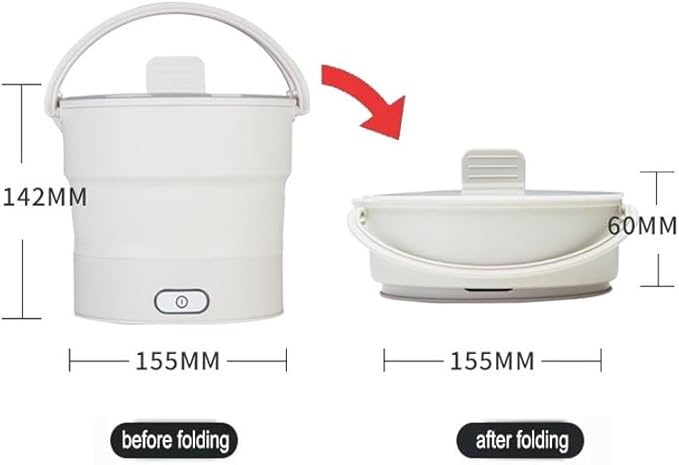 GRFIT Portable Collapsible Electric Rice Cooker Multifunctional Folding Mini Hot Pot Steamer Machine Camping Travel Dormitory Skillet jinyi2016SHOP-1998