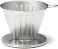 Muji 15090822 Stainless Steel Dripper Silver 4.9 x 4.1 x 3.1 inches (12.5 x 10.5 x 8 cm) For 2-3 Cups