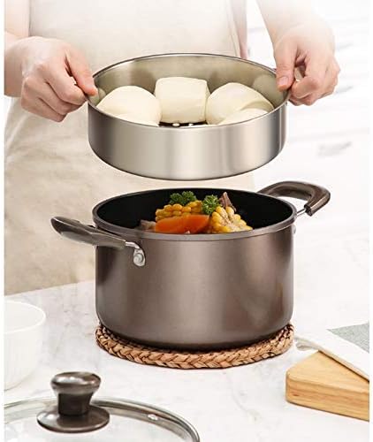3Pcs Cookware Set Non- Stick Cookware Frying Pan Cooking Pot &amp Pan Saucepan with Glass Lid
