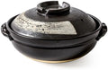 Donabe Rice Cooker and Claypot Cooking Pot Japanese Donabe Ceramic Casserole 2800ml Korean Stone Pot with Lid Dolsot Pot for Sizzling Meals Stoneware Clay Nabe Pot for Stovetop Stew1700MLB