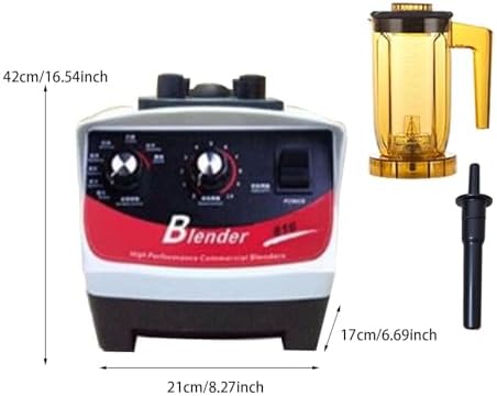 High-Speed Countertop Blender 20000RPM - Professional Smoothie Maker with Tamper for Bubble Tea &amp Milk Foam - Perfect Shaker Cup for Smoothies and Drinks