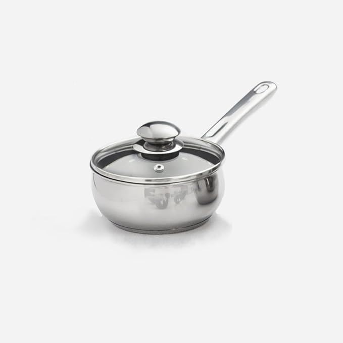 18 Piece 18/10 Belly Shaped Cookware Set w/ Encapsulated Base &amp Nonstick coating