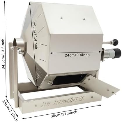 Coffee Bean Roaster 14.5L/3.83Gal Coffee Bean Baker Peanut Roaster with a Speed Controller for 0.04in Coffee Beans Peanuts Nuts Soybeans Gas Stoves