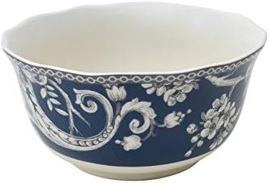 Misc Dark Blue 16 Piece Dinnerware Set Floral Porcelain Pieces