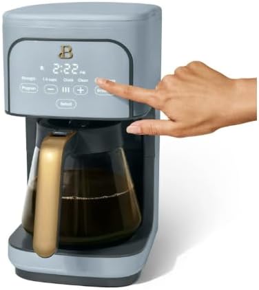 12-Cup Programmable Coffee Maker with Touch Display ~ Cornflower Blue