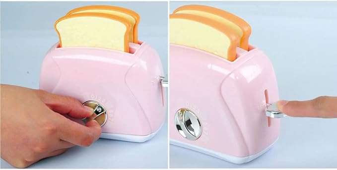 Battery Operated Gourmet Kitchen APPLIANCES (Child Size) has Pink &amp White Coffee Maker w Coffee PODS Mix Master and Blender