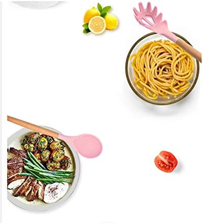 12 PCS Silicone Kitchenware Non-stick Cookware Cooking Tool Spatula Ladle Egg Beaters Shovel Spoon Soup Kitchen Utensils Set(E)