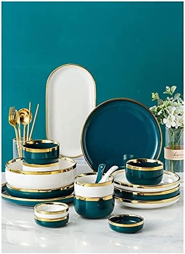 Dinner Set for Family Party Hotel Restaurant Dinnerware Set China Dinner Set Ceramics Phnom Penh Plates and