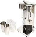 650ML Milkshake Maker Double Head Milk Shake Machine 180W 18000RMP High Speed Commercial Milk Shake Maker Stainless Steel Milkshake Blender with 4 * 650ml Cup 2 Speed Adjustable
