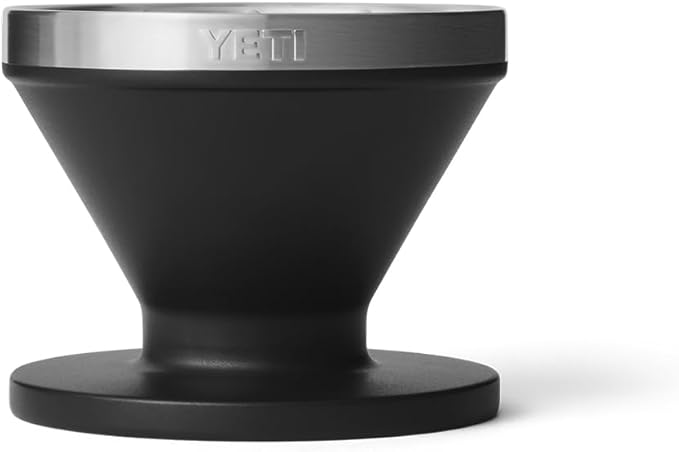 YETI Pour Over Coffee Maker Accessory Ramblers Designed for Perfect Coffee Extraction Anywhere Stainless Steel fits any V60 Filter Black