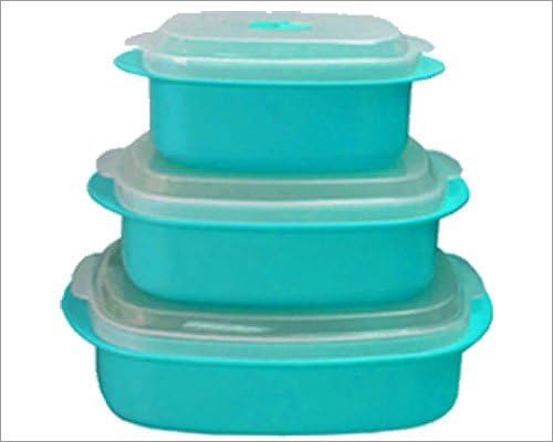Microwave Cookware Set Turquoise