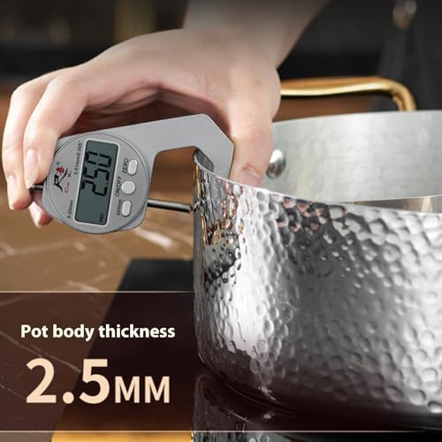 Premium Handmade Copper Cookware Set Thick Hammered Modern Pots &amp Pans Durable Artisan Kitchen Essentials Stylish Pure Copper Cooking Tools for Chefs