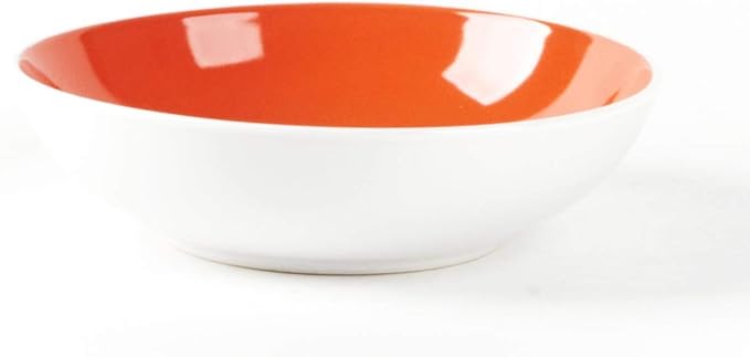 Stoneware Coupe Shape Soup/Pasta Bowl - 8 inch - Set of 6 Very Rose Assorted Colors