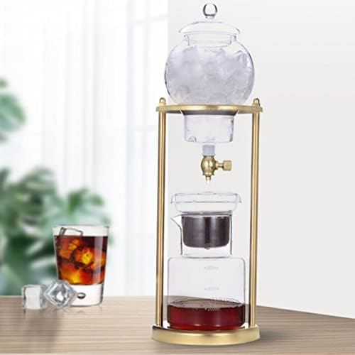 Tower Ice Coffee Maker Capacity Tea TowerCold Brew Drip Tower Cold Brew Drip Tower Coffee Maker 600ml Capacity - Stainless Steel Rack Detachable Glass - Ice Coffee Maker for Coffee Lover