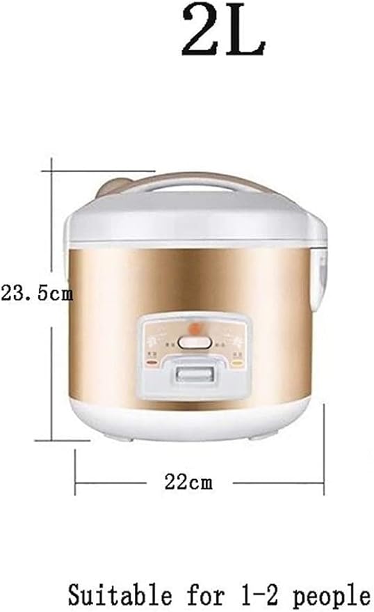 Rice Cooker Household Non-Stick Rice Cooker Warm Function One-Key Cooking for 1-7 People (4L) ()