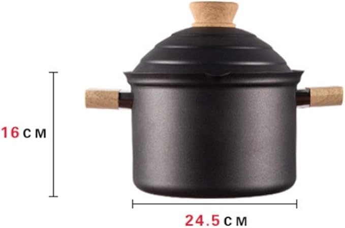 Pot Set 3 Pieces Non-Stick Cookware Set Kitchen Pots and Pan Set Cooking Utensils Suitable for Gas Stove Induction Cooker Cookware Cooking Set