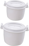 2pcs Practical Rice Cooker Set Microwave Rice Cooker Making Tool Household