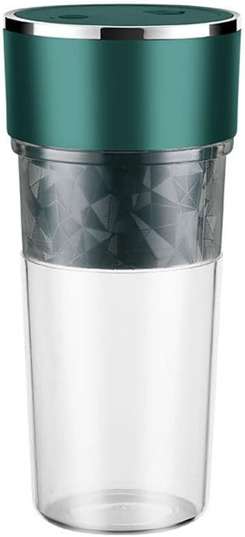Portable Blender Personal Blender with Rechargeable USB Made with BPA-Free Material Portable Juicer (Color : Green)