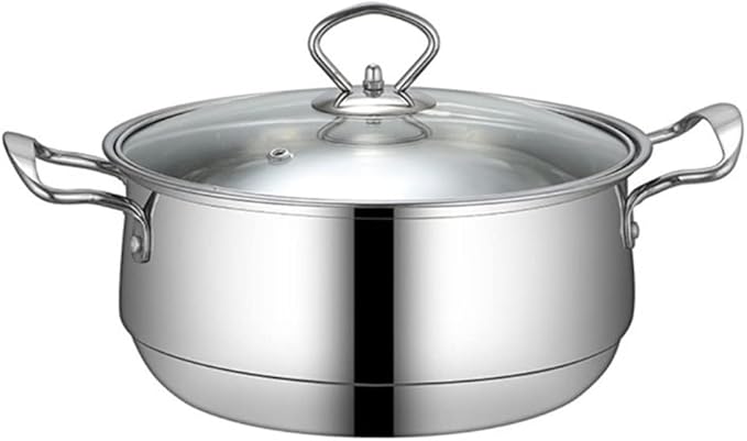 Solid 3 Piece Stainless Steel Cookware Set Pan Frying Pan Soup Pot Milk Pot Induction Cooker Set Home Cooking