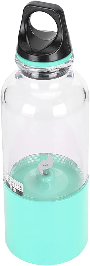 Portable Electric Fruit Cup with Two Blades Cutting Juicer Blender 2600mAh Travel Home USB Rechargeable (500ML)