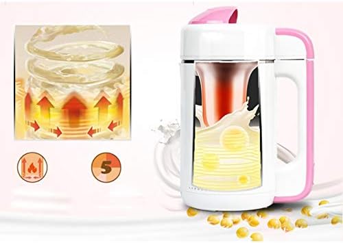 Household Mini Soybean Milk Machine Automation Soymilk Maker Jam Milk Shake Porridge Machine Grain Grinding Juicer(Black)