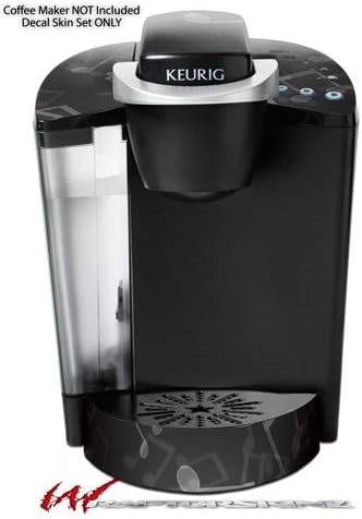 Decal Style Vinyl Skin compatible with Keurig K40 Elite Coffee Makers Bokeh Music Grey (COFFEE MAKER NOT INCLUDED)