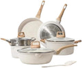 Tourmaline Non Stick Pan Soup Pot Frying Stir Steaming Boiling Milk Induction Cooker Cookware Set